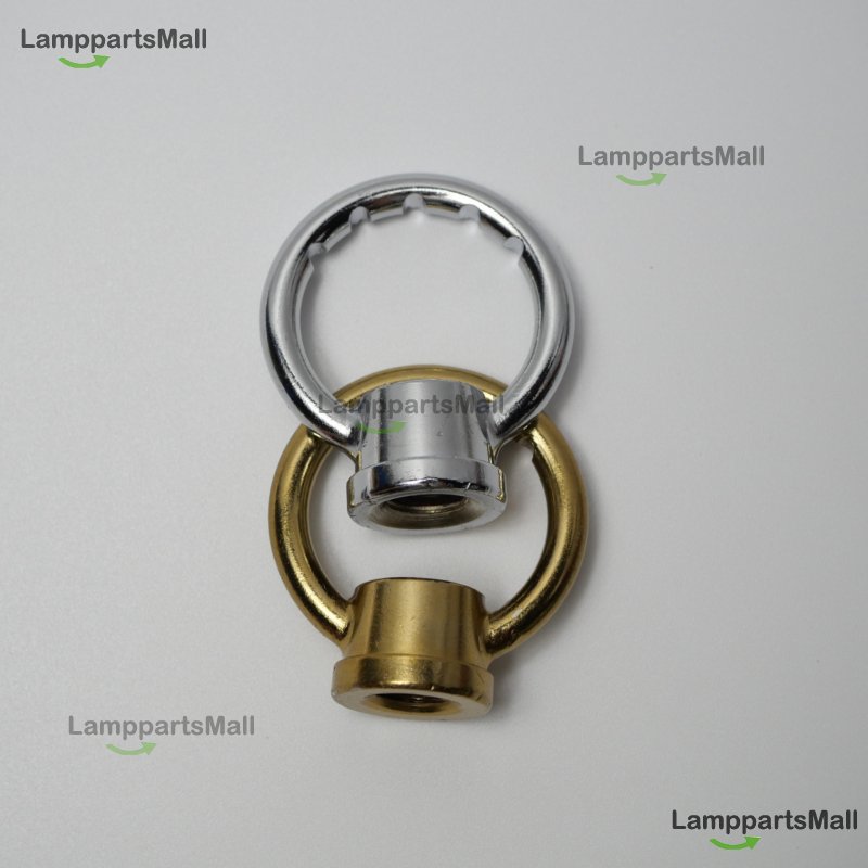 Chrome-plated copper natural color ring 38*44 5mm, inner thread M10