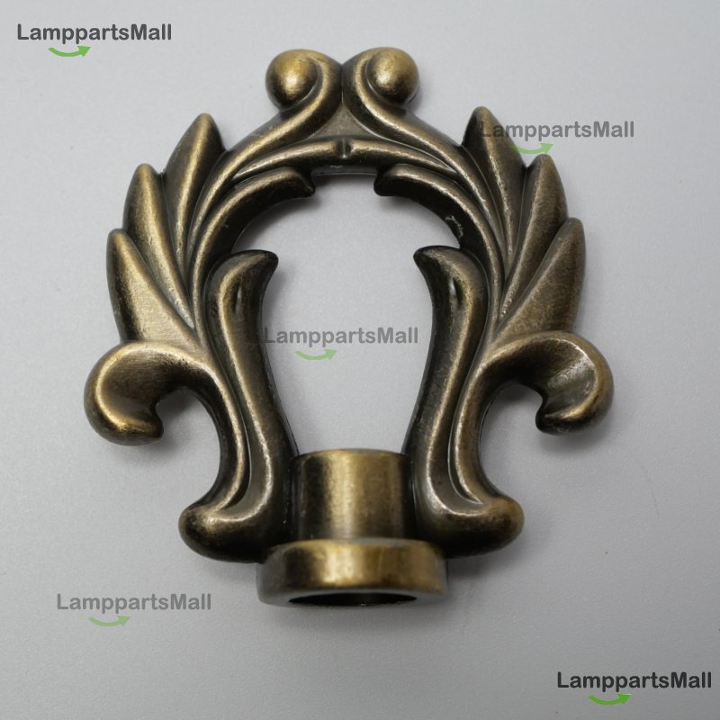 Chrome-plated green ancient gold bronze natural color ring inner teeth M10 craft flower pendant decoration