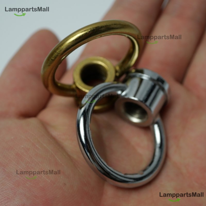 Chrome-plated copper natural color ring 38*44 5mm, inner thread M10