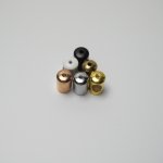 Black and white chrome-plated French gold swimming gold copper natural color lock line buckle bushing nozzle 12*18