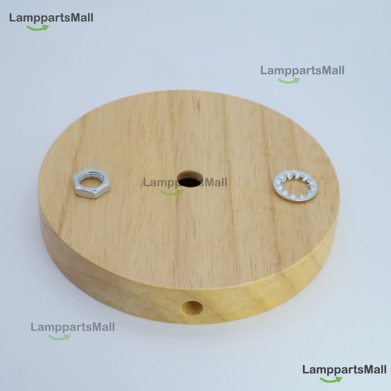 Wooden base is suitable for table lamps, lamps, etc., natural wood color 120x20