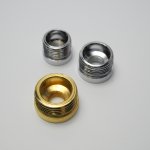 Black and white chrome-plated French gold female connector 19*15 M10 female