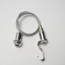 Single pull wire rope buckle tension head silver