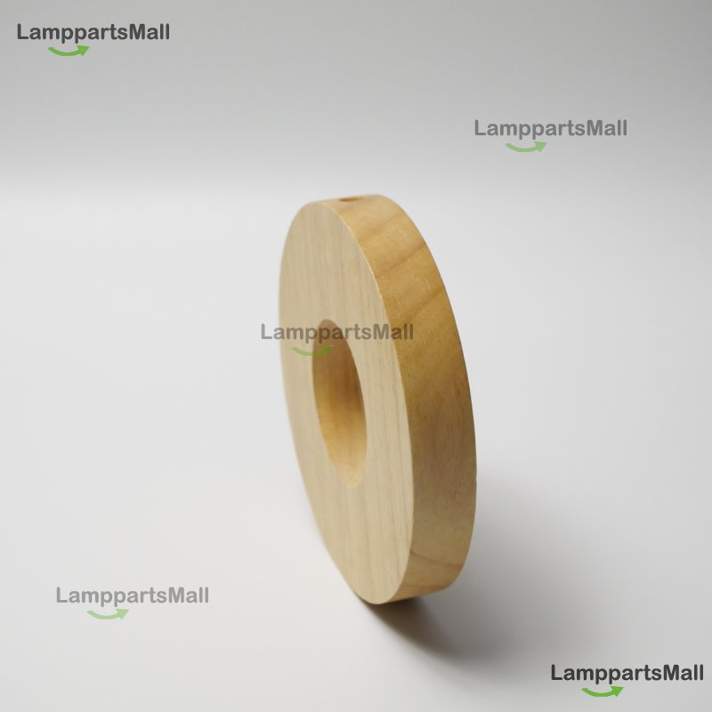 Wooden base is suitable for table lamps, lamps, etc., natural wood color 100x20