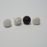 Black and white plastic d head screw nut angle adjustment handle screw nut chassis hand screw nut M4