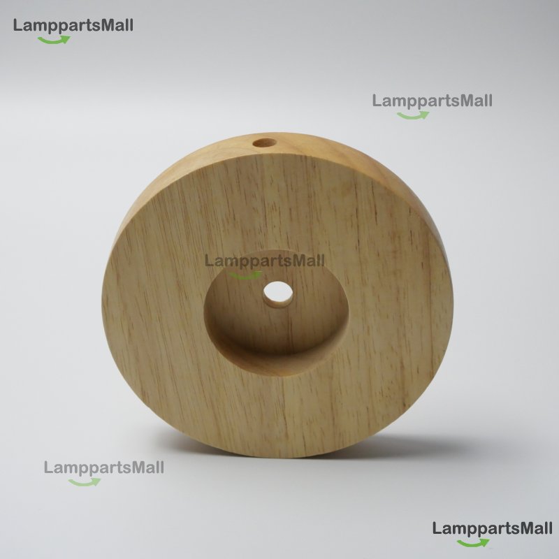 Wooden base is suitable for table lamps, lamps, etc., natural wood color 100x20