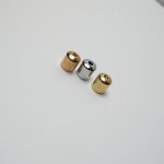 Black and white gold ancient chrome-plated French gold and copper natural color lock line buckle bushing nozzle 12*13