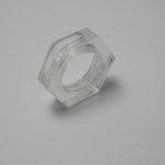 M10 transparent plastic nut