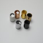 Black and white chrome-plated French gold swimming gold copper natural color lock line buckle bushing nozzle 12*18