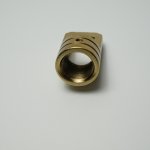 Black copper natural color ring 22*36 M15 inner teeth