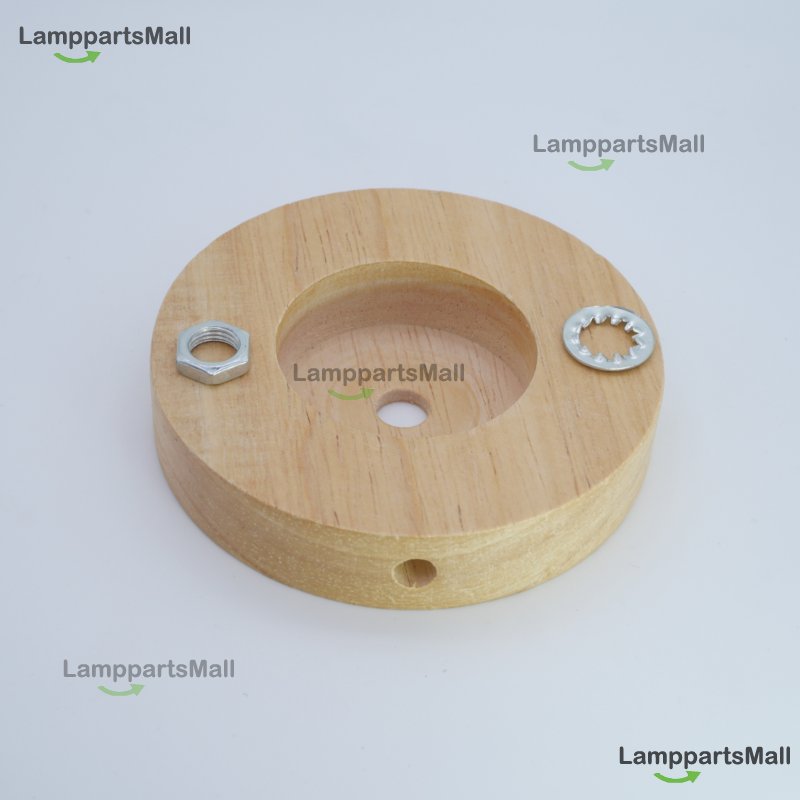 Wooden base is suitable for table lamps, lamps, etc., natural wood color 120x20