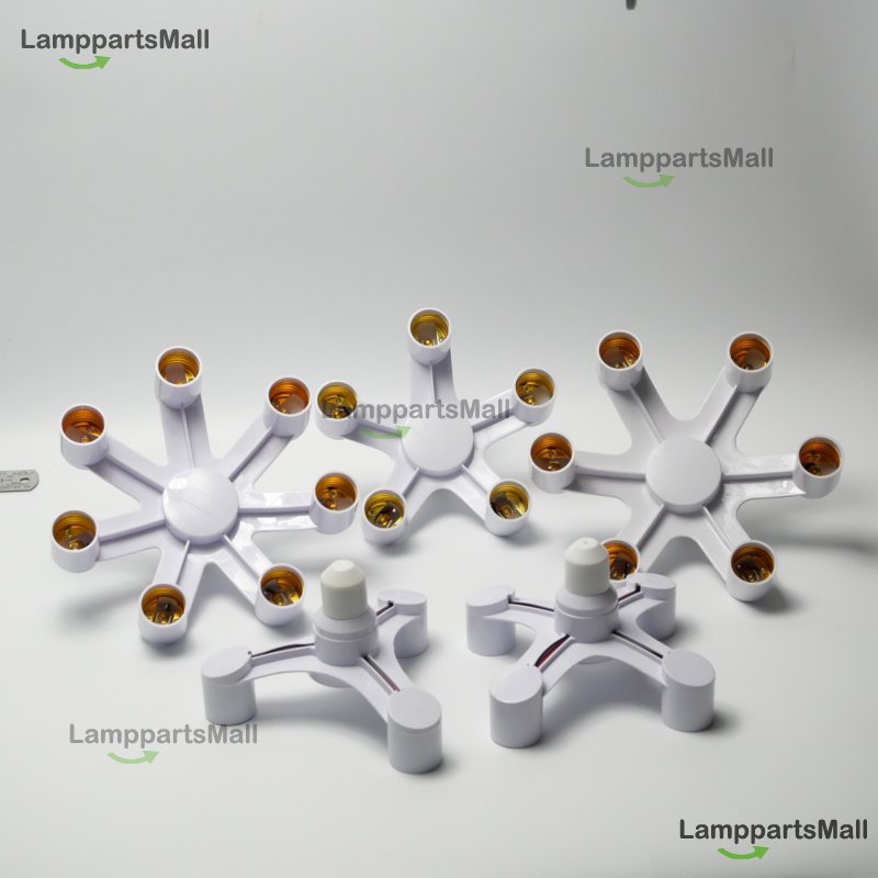E27 lamp holder conversion head 3 heads, 4 heads 5 heads 6 heads 7 heads