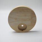 Wooden suction cup holder is suitable for chandelier hangers, lamps, etc., wood color, surface hanging 150x20