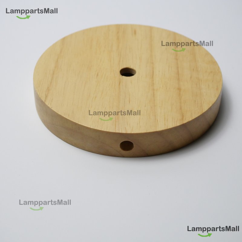 Wooden base is suitable for table lamps, lamps, etc., natural wood color 120x20