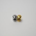 Black and white chrome-plated French gold swimming gold copper natural color lock line buckle bushing nozzle 12*18