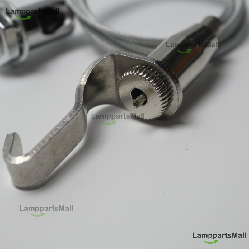 Single pull wire rope buckle tension head silver