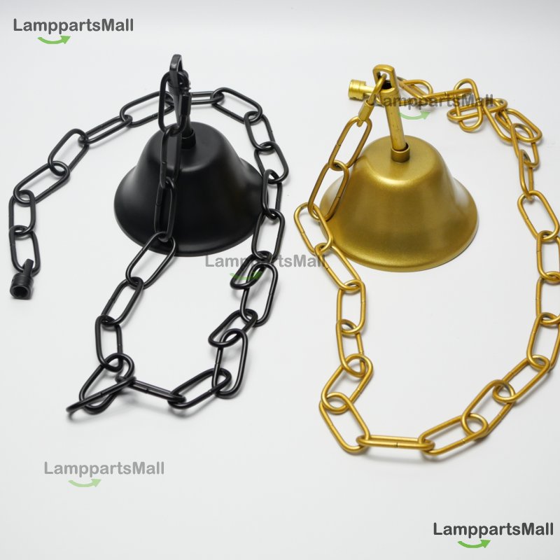 Big bell with one meter iron chain crystal lamp pendant chain ceiling tray set candle lamps lighting accessories ceiling hook