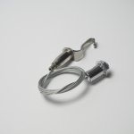 Single pull wire rope buckle tension head silver