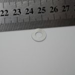 12*15mm hole small round pad, color silver