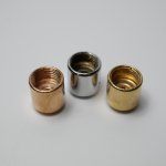 Black and white gold ancient chrome-plated French gold and copper natural color lock line buckle bushing nozzle 12*13