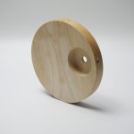 Wooden suction cup holder is suitable for chandelier hangers, lamps, etc., wood color, surface hanging 150x20