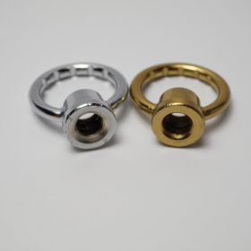 Chrome-plated copper natural color ring 38*44 5mm, inner thread M10