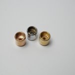 Black and white gold ancient chrome-plated French gold and copper natural color lock line buckle bushing nozzle 12*13