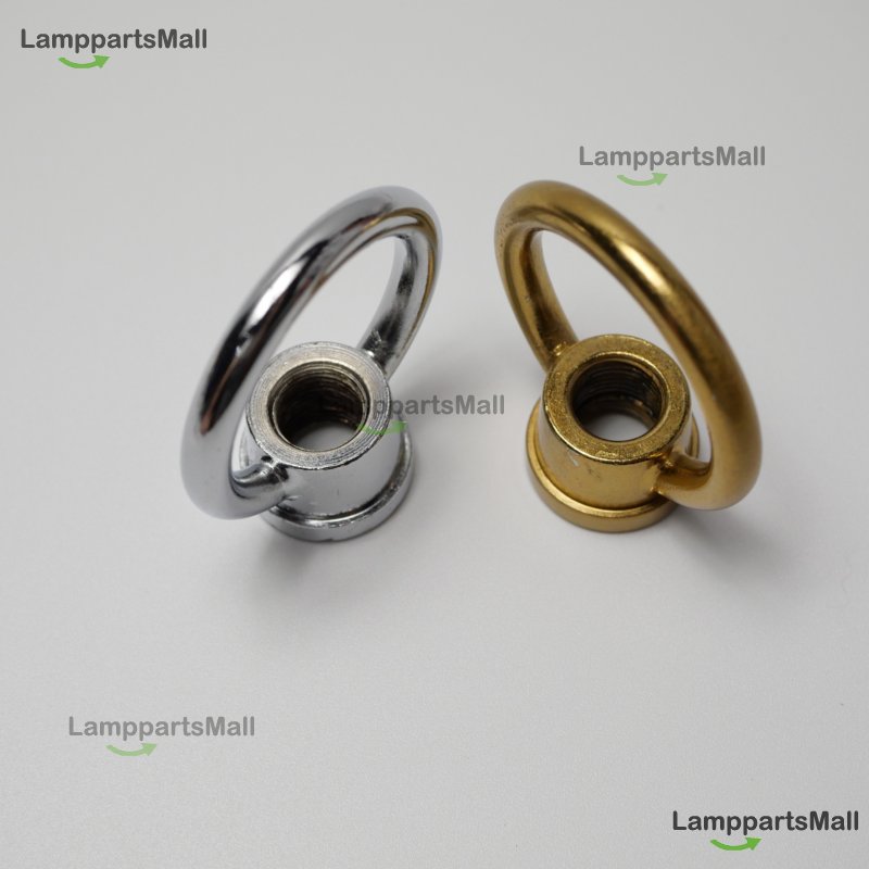 Chrome-plated copper natural color ring 38*44 5mm, inner thread M10