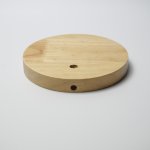 Wooden suction cup holder is suitable for chandelier hangers, lamps, etc., wood color, surface hanging 150x20