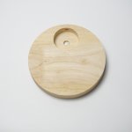 Wooden suction cup holder is suitable for chandelier hangers, lamps, etc., wood color, surface hanging 150x20